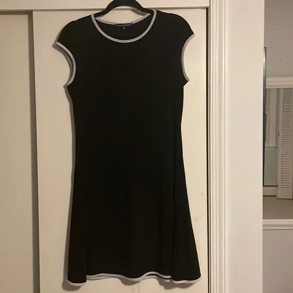 nik and nash black dress Zapakasa Women Plus Size Black and White One Shoulder Satin Long Formal  Dress with Side Cape Sheath Sleeveless Evening Dress